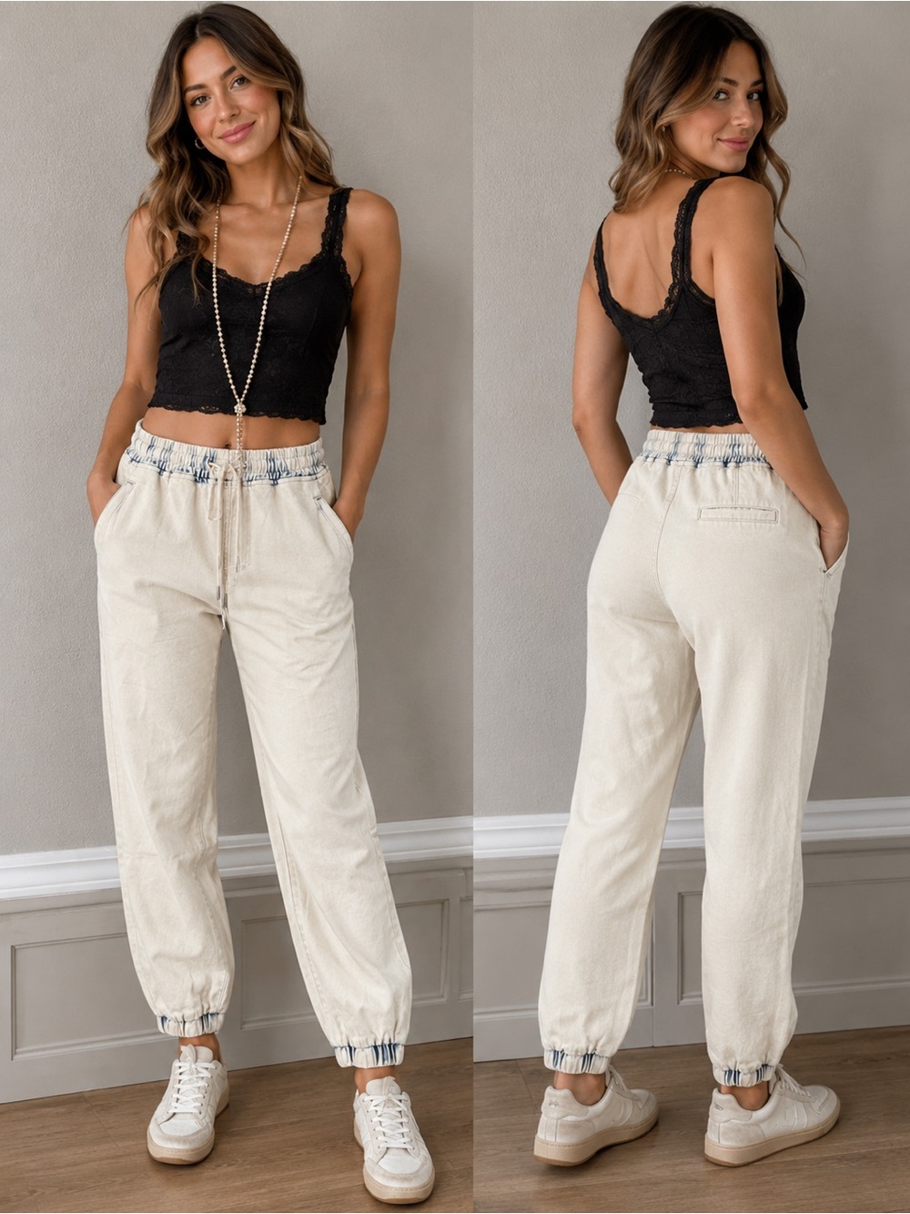 NWT Vervet Casual High-Waist Jogger Pants